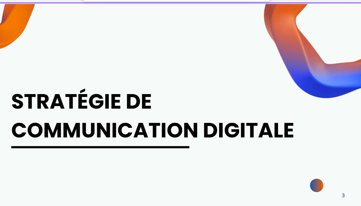 Stratégie de communication digitale, Nafallah Tech (projet test)